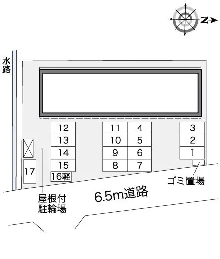 ★手数料０円★岐阜市小野６丁目　月極駐車場（LP）